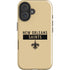 NFL New Orleans Saints Gold Performance Series iPhone 16 Plus Impact Case